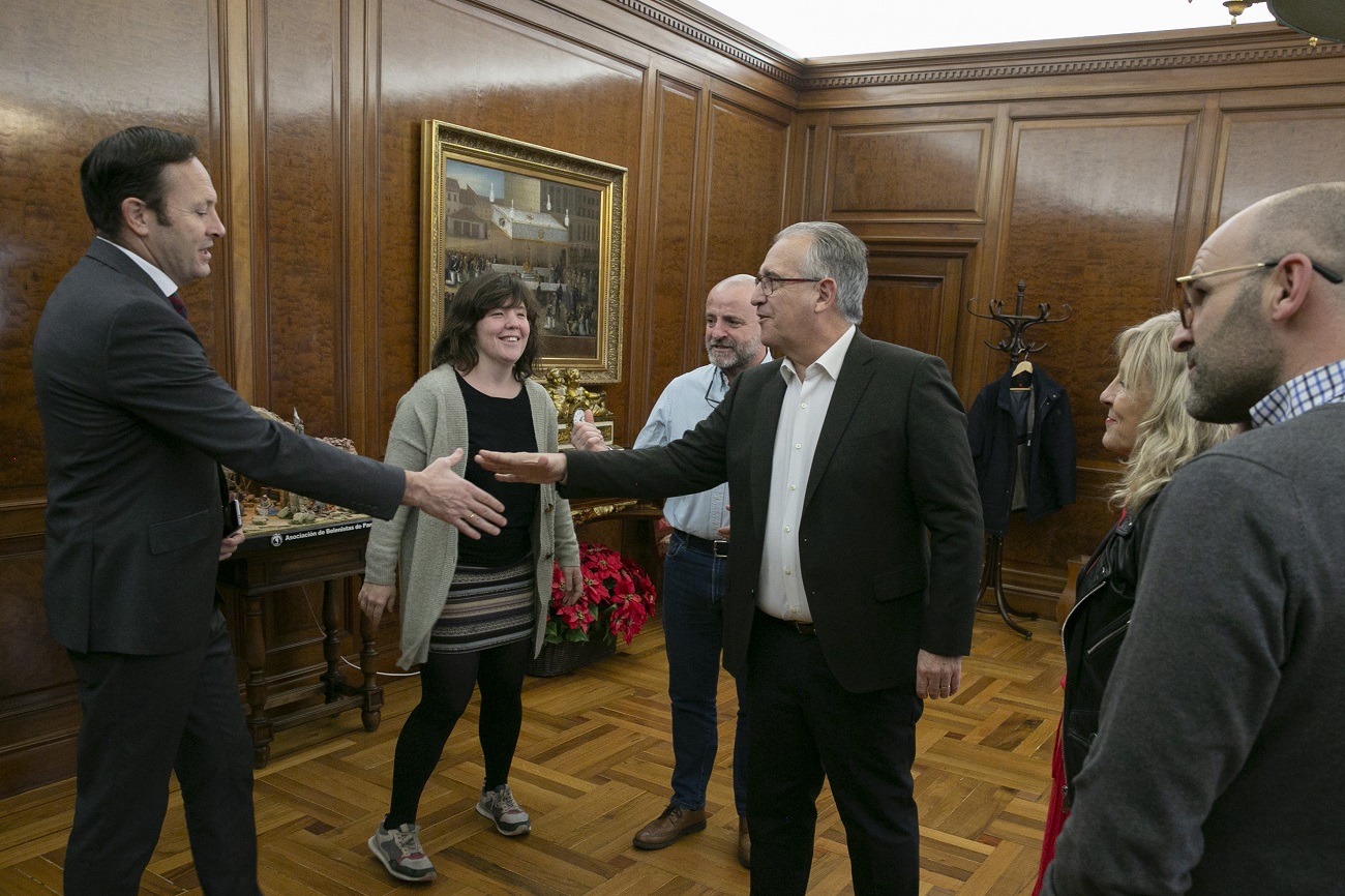 Recepción en el Ayuntamiento a Juan Carlos Martín, presidente de la Federación Española de Rugby